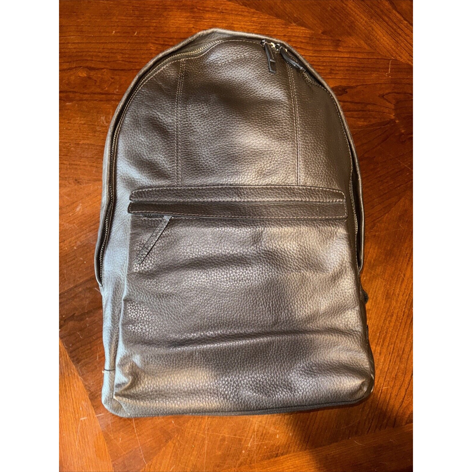 COLE HAAN F10122 Wayland Brown Leather Pebbled Backpack Good Condition MSRP360