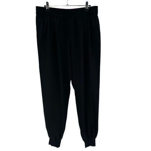 Joie Mariner Crepe Jogger Pants Black Medium