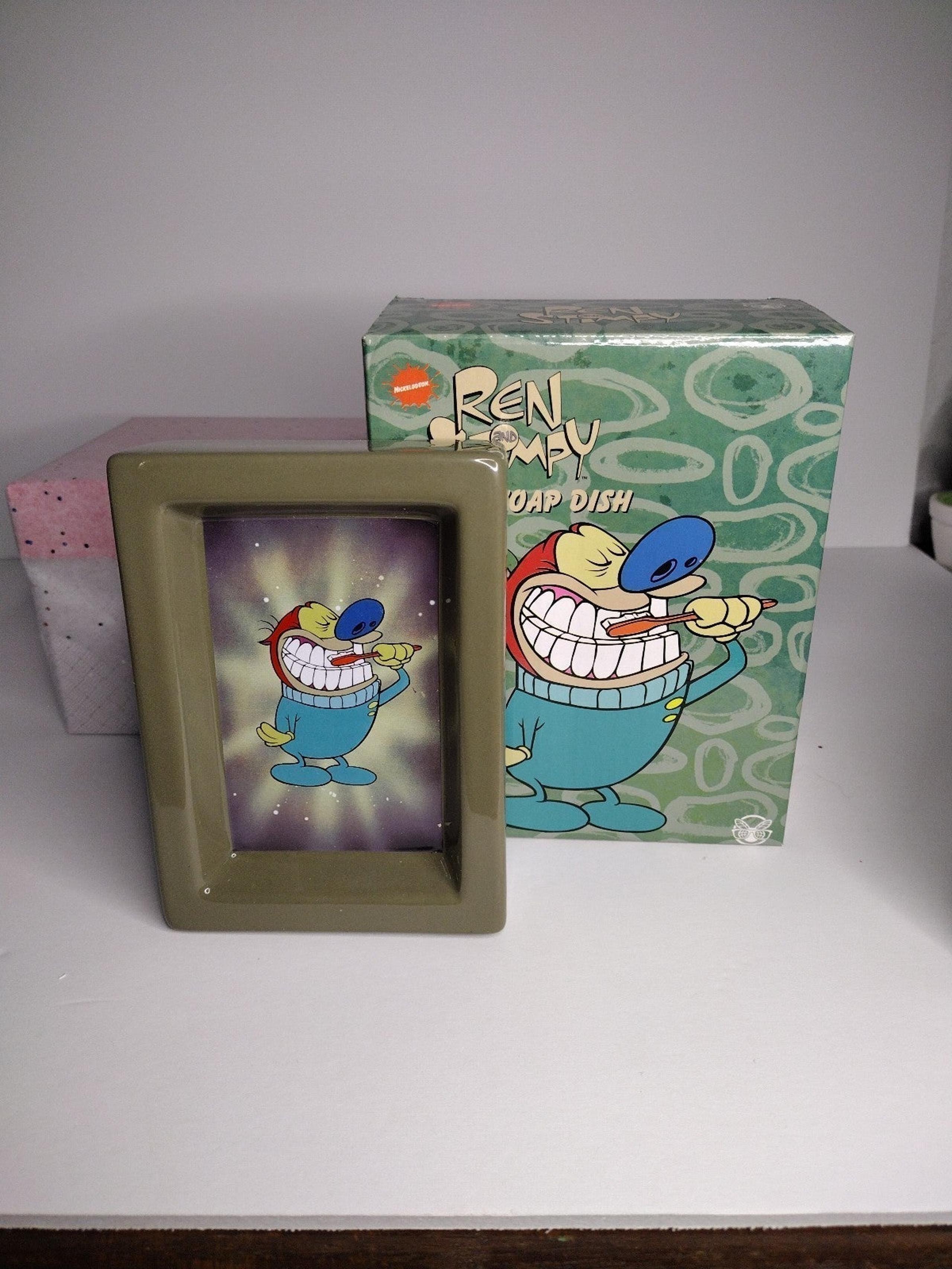 Ren and Stimpy Soap Dish and Soap Dispenser Nick Box Nickelodeon New