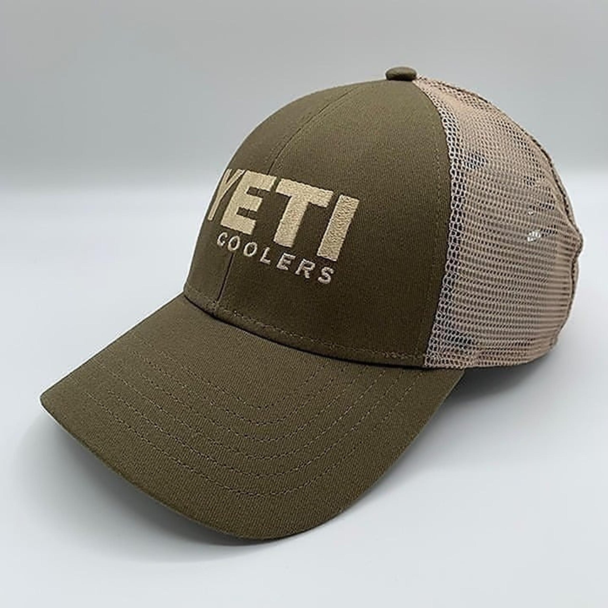 Yeti Coolers Mens Green Snapback Trucker Hat