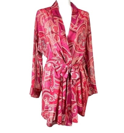 Victoria’s Secret semi sheer robe.
