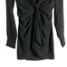 Choosy Crosby Black Long Sleeve Tie Front Plunge V-Neck Mini Dress Size 0
