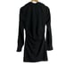 Choosy Crosby Black Long Sleeve Tie Front Plunge V-Neck Mini Dress Size 0