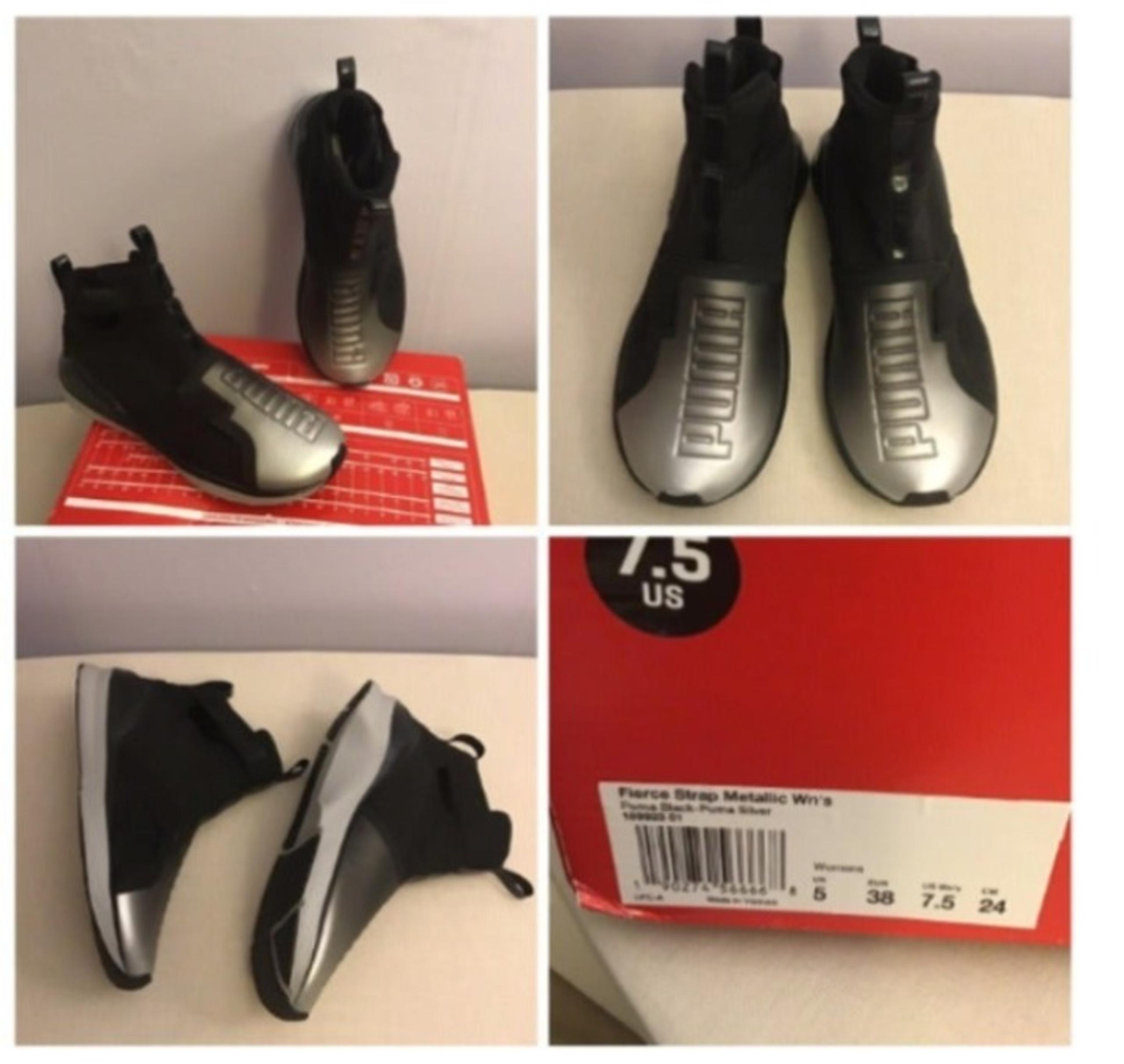 Puma Fierce Strap Metallic Black Shoes