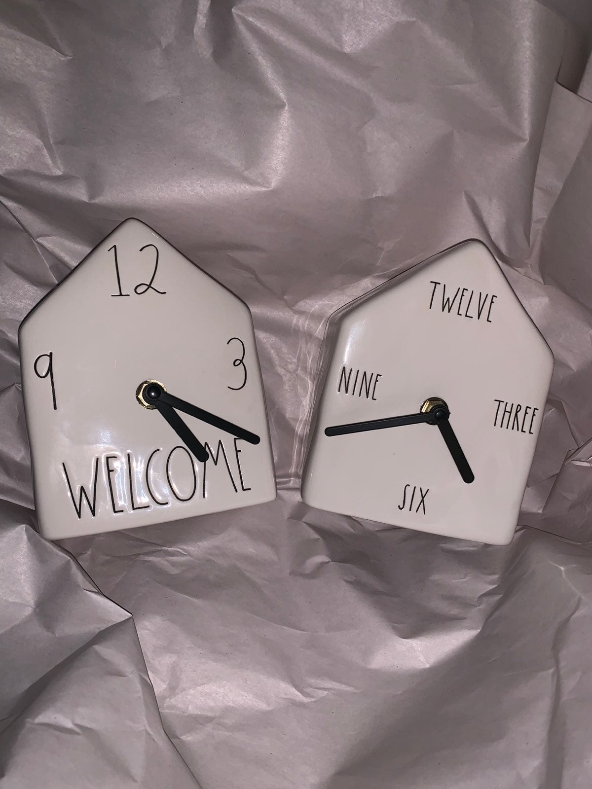 Rae Dunn Birdhouse Clock