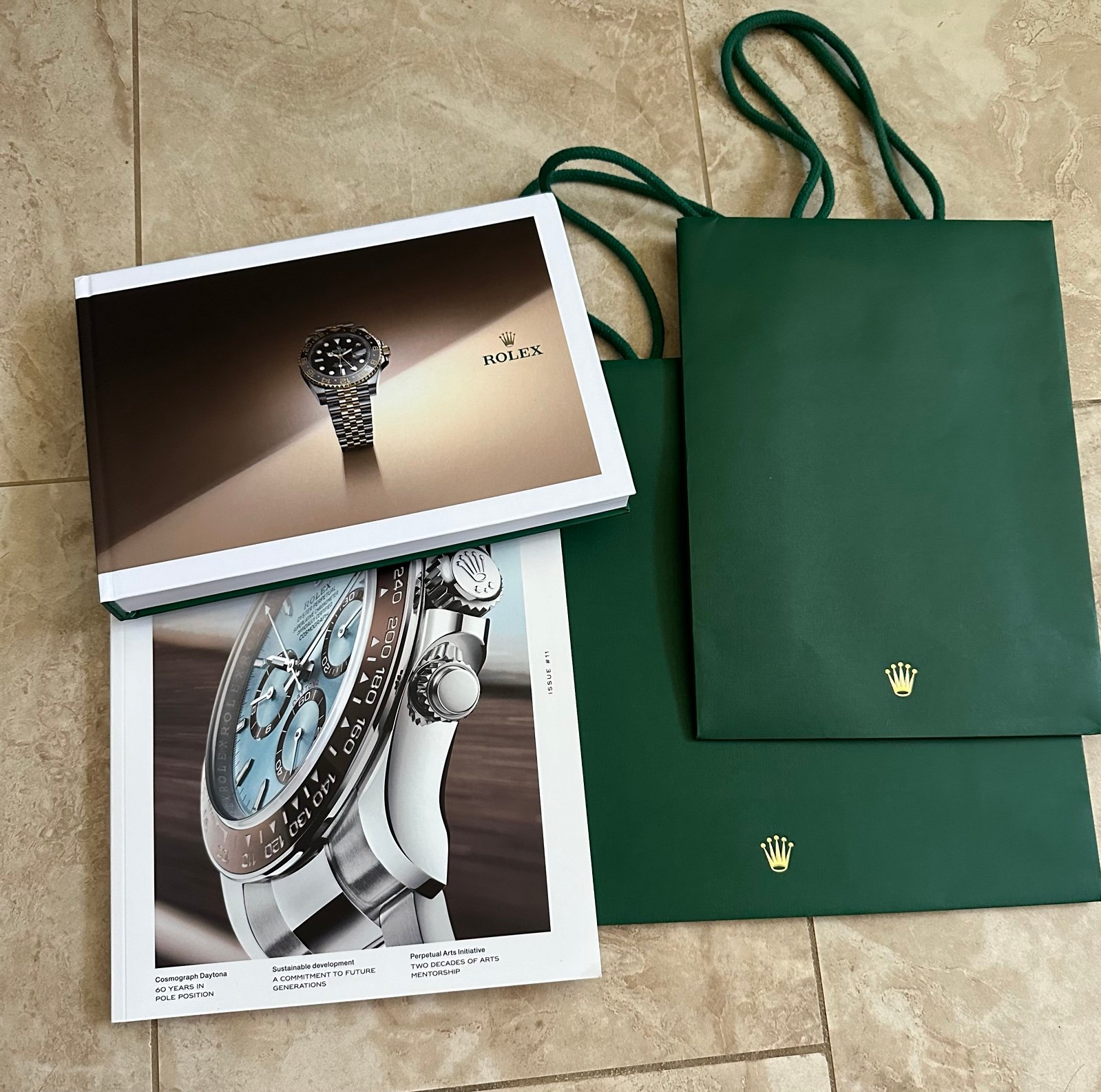 Rolex authentic bag & catalog