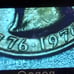 1776-1976 Bicentennial quarter with Filled in D mint mark