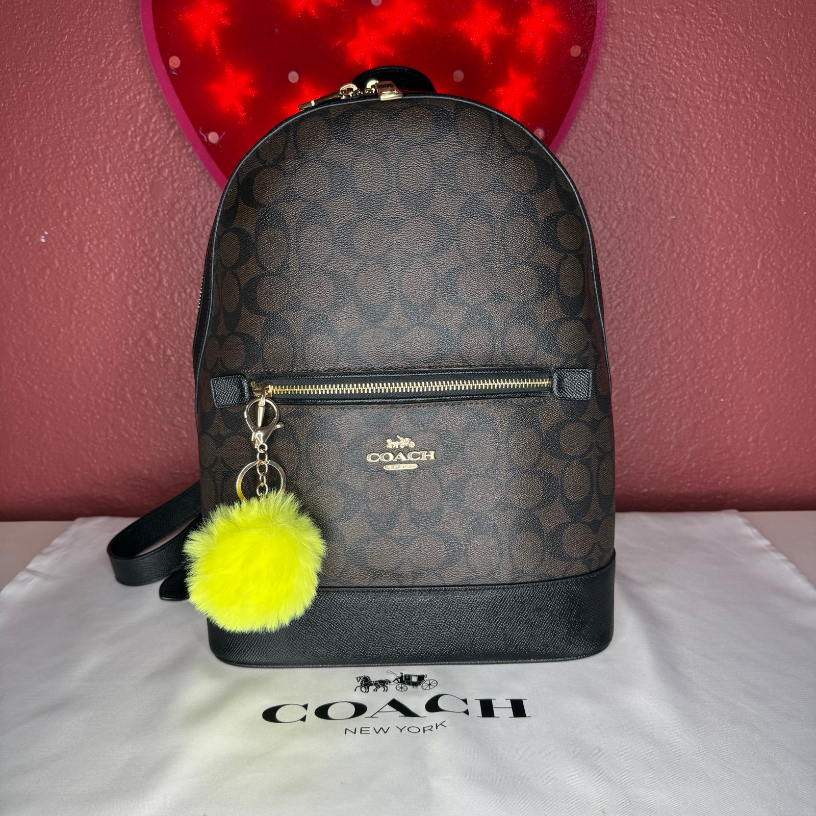 Coach Kenley Backpack In Signature Canvas