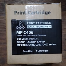 MP C406 Black Toner 4pk Ricoh Lanier Savin