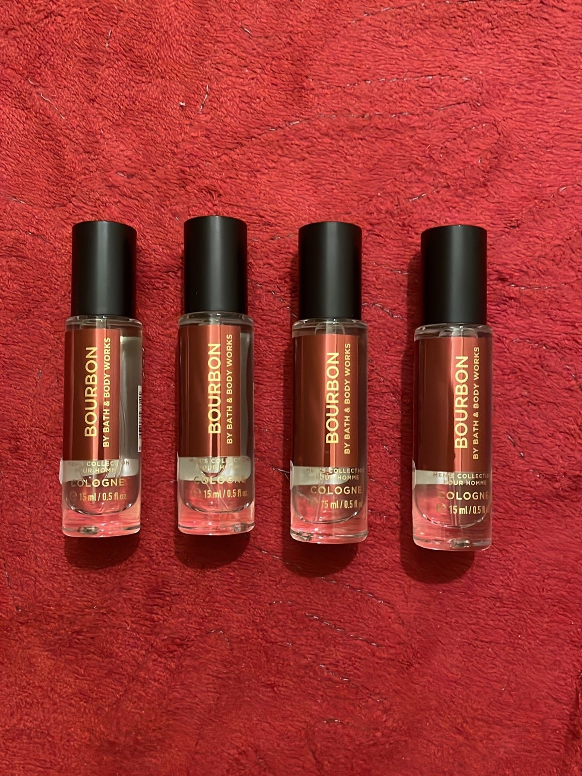 BBW men’s collection bourbon mini colognes