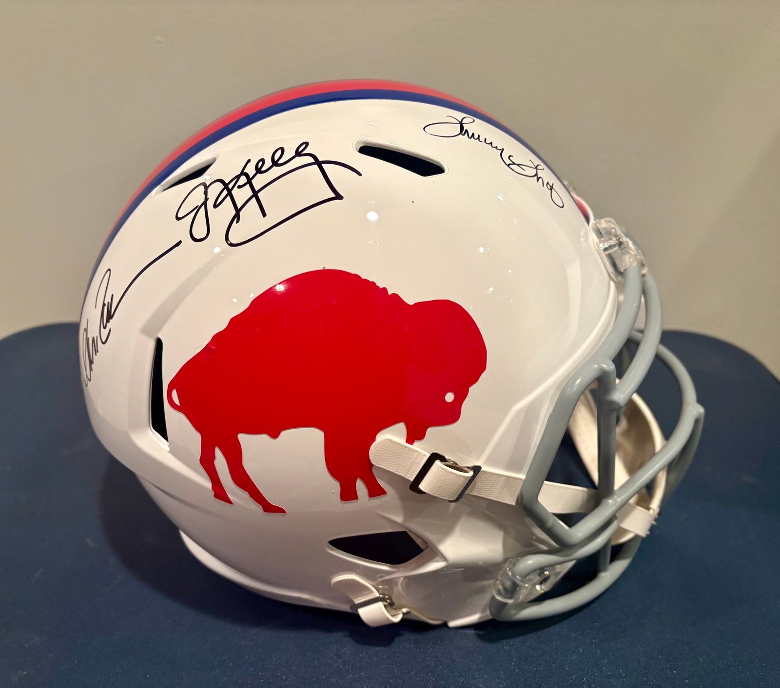 Buffalo Bills Legends autographed helmet
