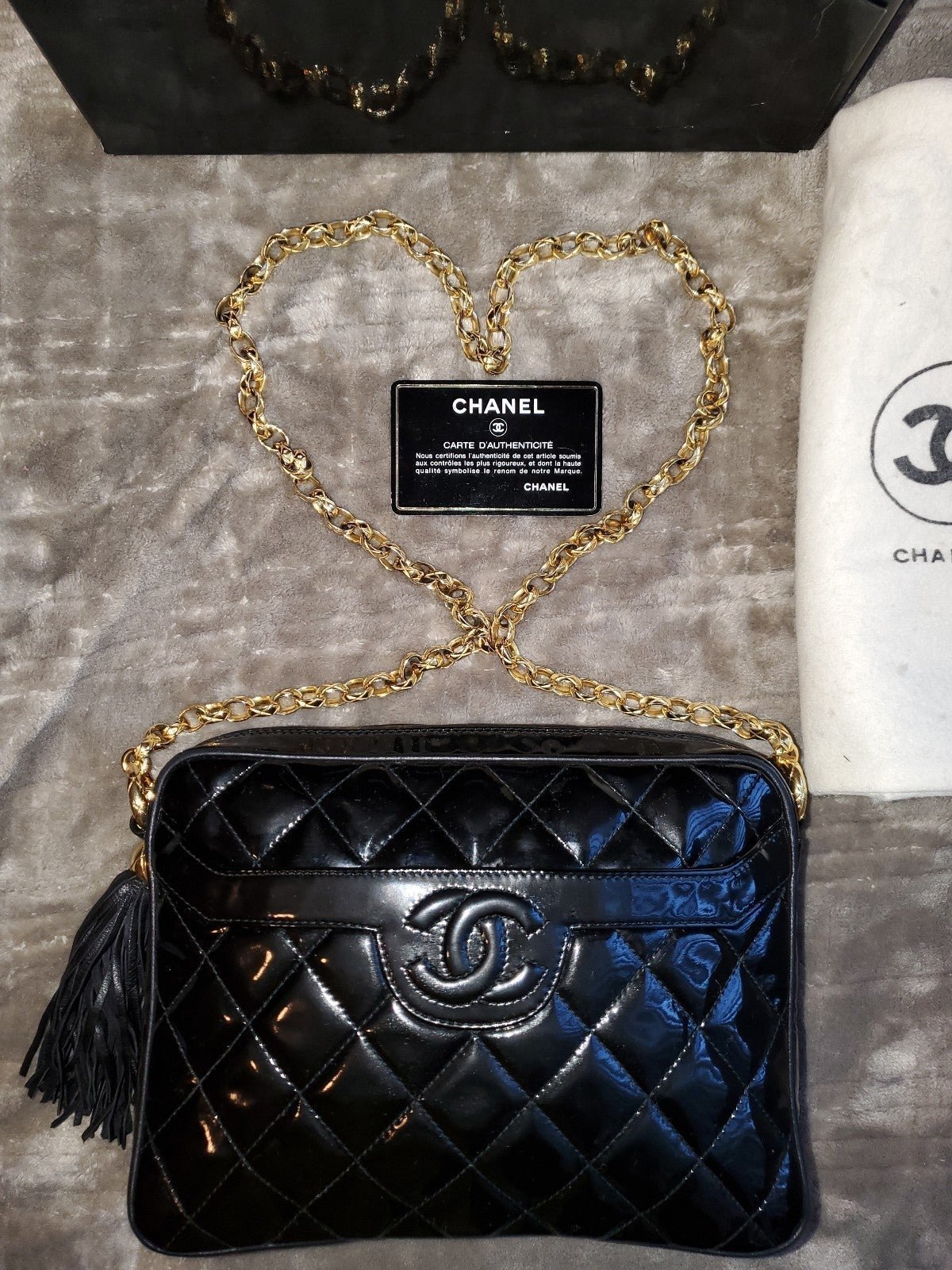 Chanel Navy Leather Double Zip Camera Bag Q6B1OR1LNB000