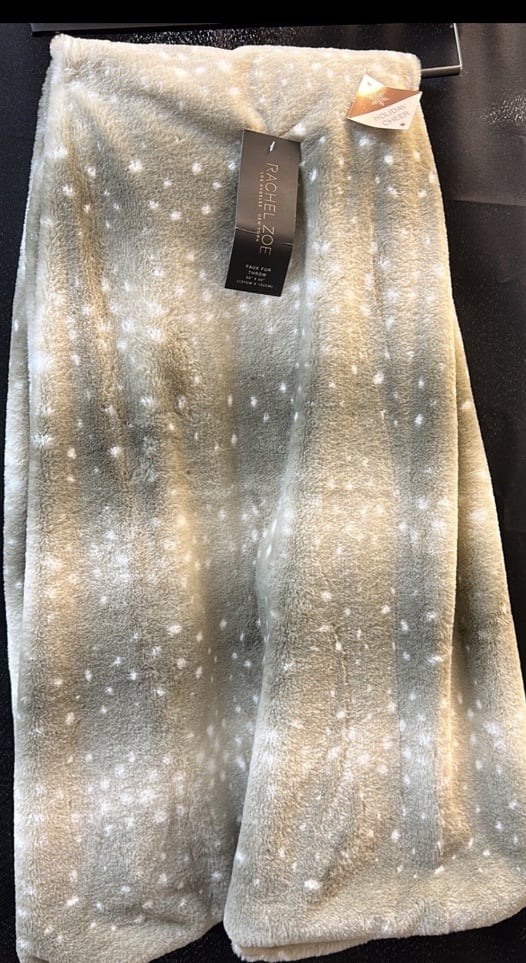 Rachel Zoe Animal Print faux fur Throw Blanket
