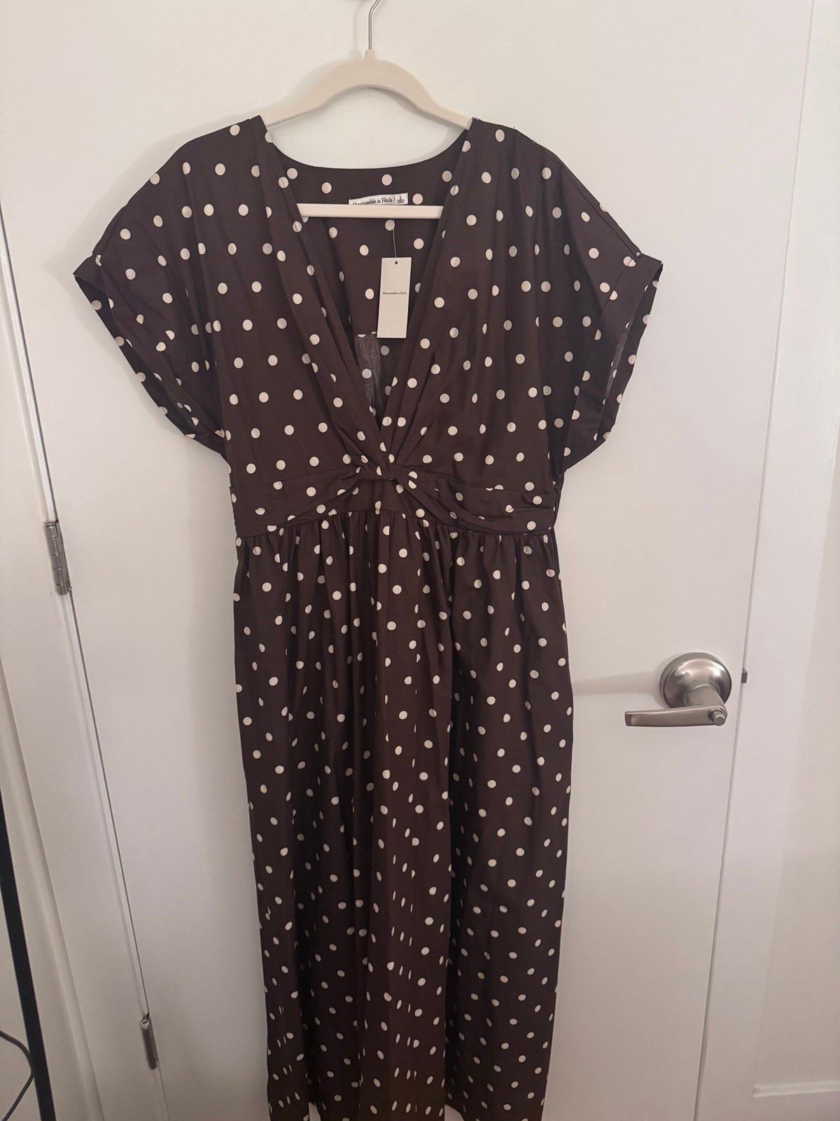 Abercrombie Brown Polka Dot Dress NWT
