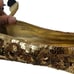 Vintage Gold Sequin Shoes with Dark Gold Glass Beading | Size 10 | Circa 1980s-1