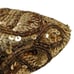 Vintage Gold Sequin Shoes with Dark Gold Glass Beading | Size 10 | Circa 1980s-1