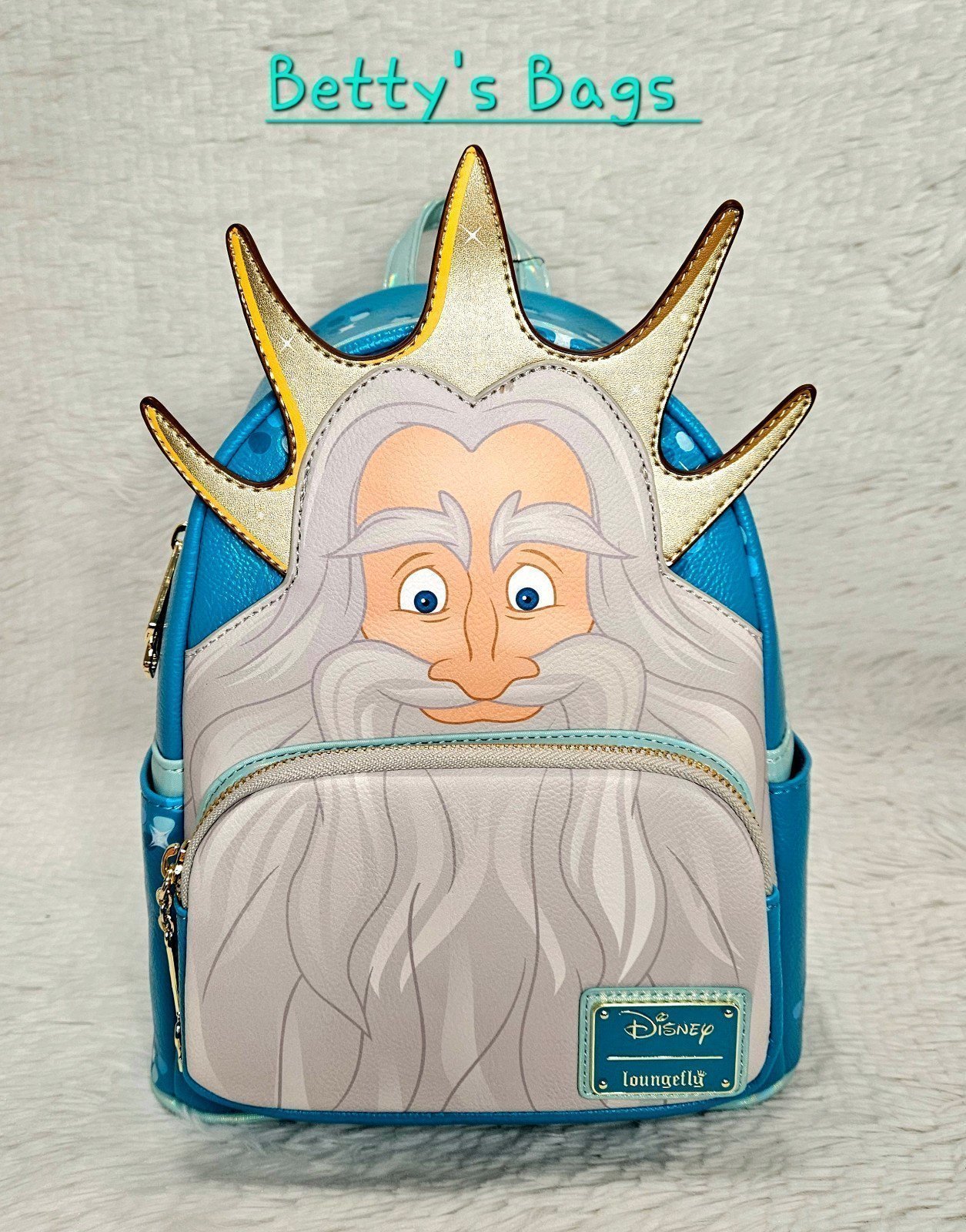 Loungefly Disney Little Mermaid King Triton Cosplay Backpack