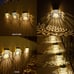 Solar Deck Lights, Iron Solar Fence Lights Outdoor Waterproof Garden Decorative