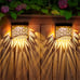 Solar Deck Lights, Iron Solar Fence Lights Outdoor Waterproof Garden Decorative