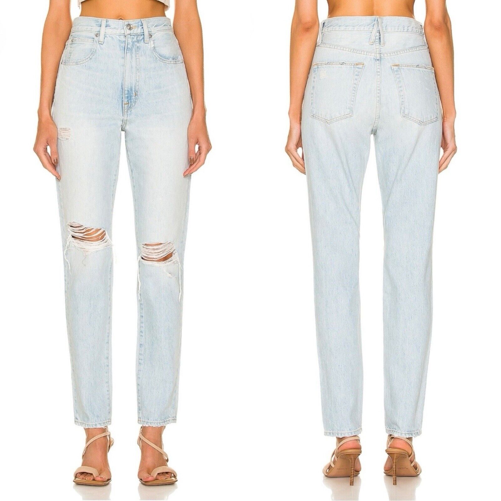 NWT SLVRLAKE Beatnik Jeans in Heartbreak Hotel Light Wash Denim Size 28 349