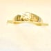 Real Stamped 10 KT Yellow Gold Children Birthstone April Ring Sz 2.25, for boys