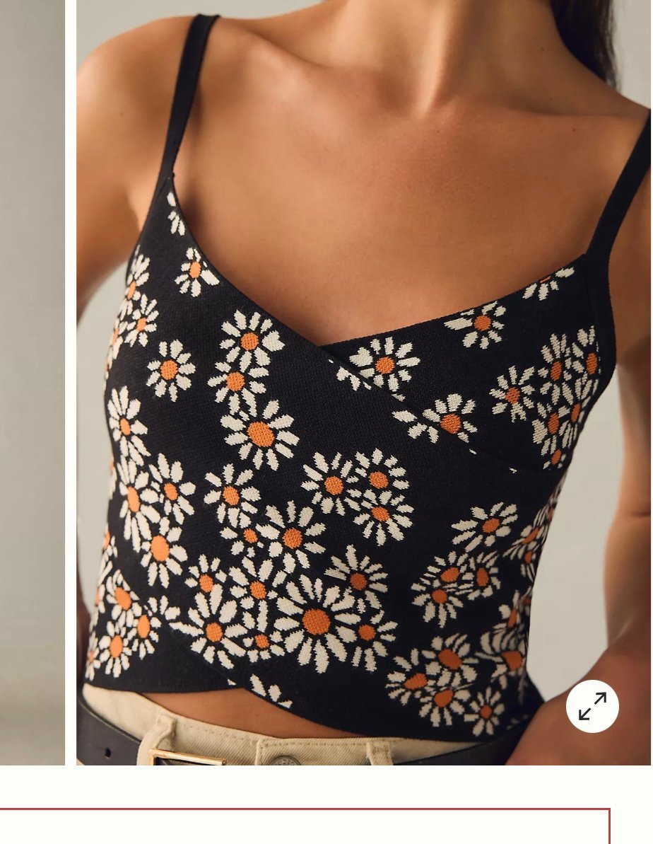 criss cross crop sweater