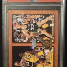 1993 HOOPS MAGIC & BIRD 5TH ANNIVERSARY #MB1 PSA 9