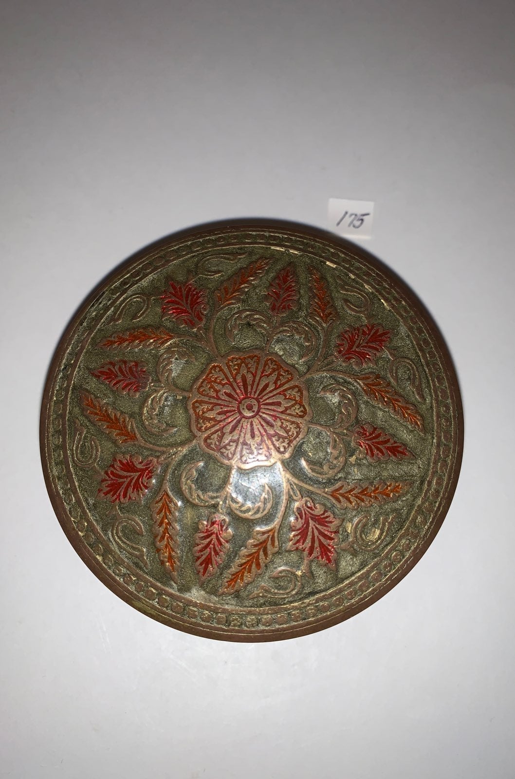 Vintage PWF Brass Pill Trinket Box