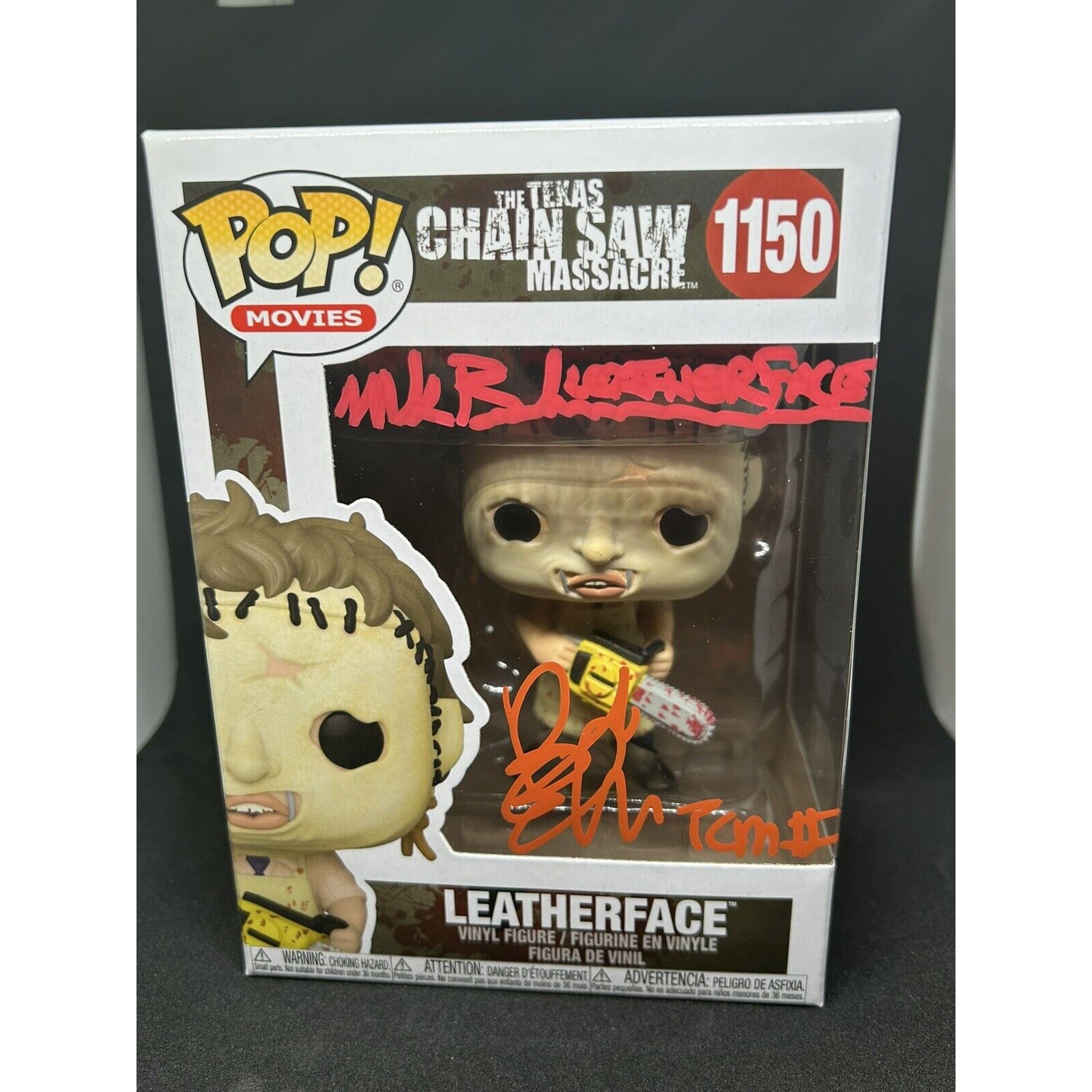 Funko Pop! Vinyl: Texas Chainsaw Massacre - Leatherface Dual Signed Funko Coa