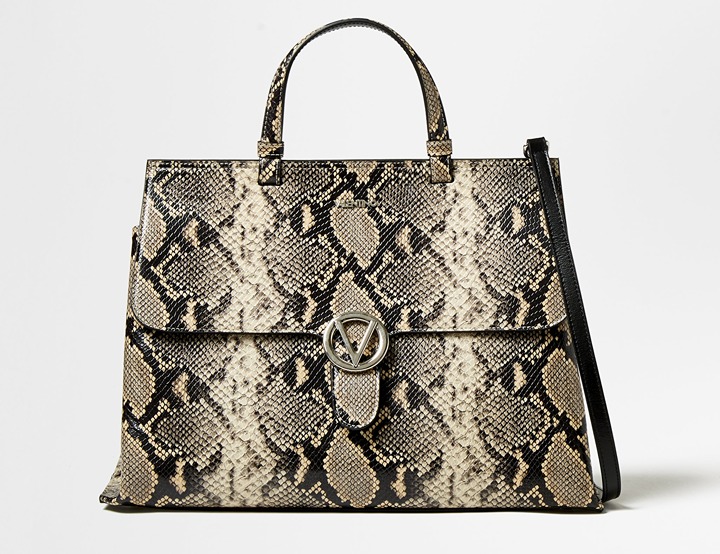 SALE: MARIO VALENTINO - Olimpia Snakeskin-Embossed New - FREE SHIP