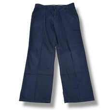Zegna Sport Chino Pants Mens 36 Blue 100% Cotton Pockets Flat Front Straight Leg