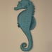 Beautiful wooden seahorse wall decor