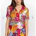 JOHNNY WAS NWT Rachel May Short Sleeve Swing Polo XS