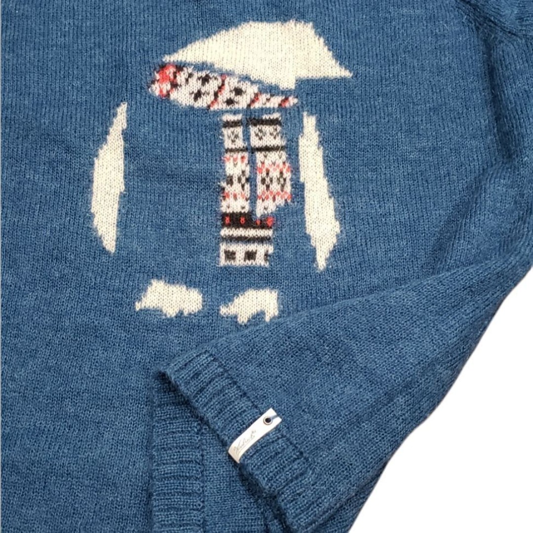 Woolrich Teal Blue Atlantic Penguin Wool Blend Sweater S