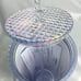 Starbucks China Astronaut Glitter Grid Iridescent Holographic Venti Disco Cup