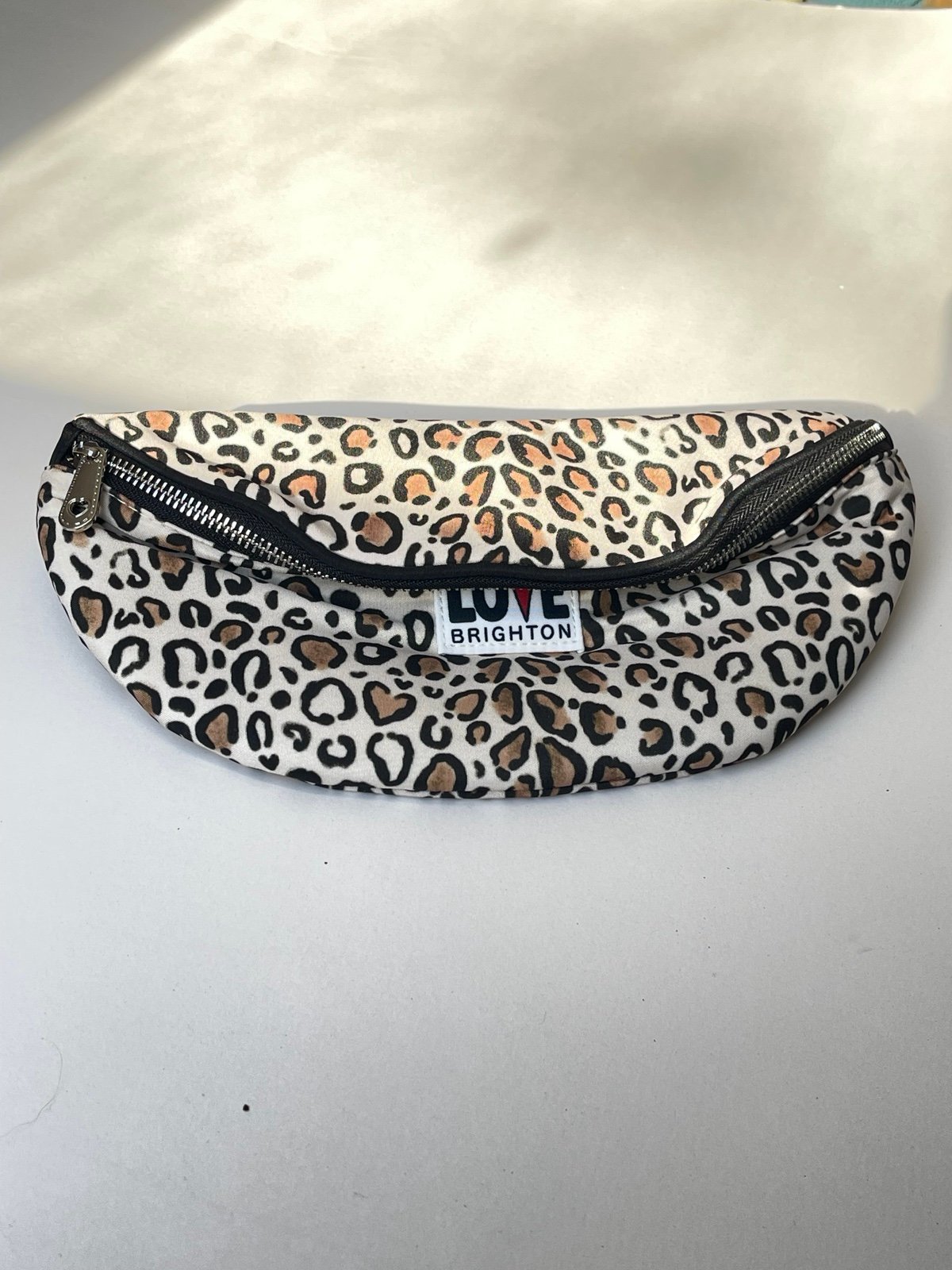 Brighton LOVE Leopard Print Belt Bag NWOT