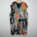 Ralph Lauren LRL Dress Womens 22W Black Multicolor Floral Midi Sleeveless Shift
