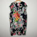 Ralph Lauren LRL Dress Womens 22W Black Multicolor Floral Midi Sleeveless Shift