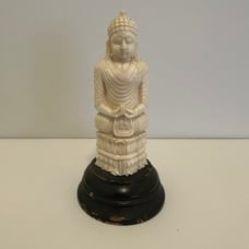 Carved Bovine Bone Buddhist Buddha Statue