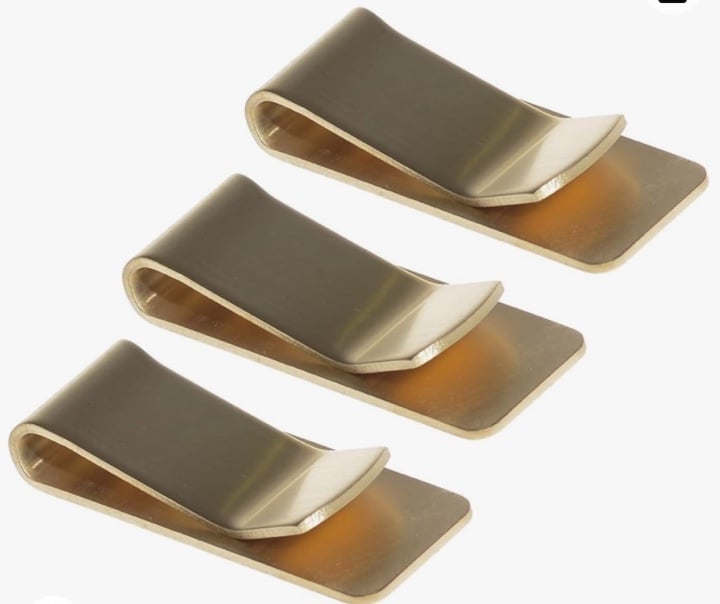 3pcs Gold Money Clip