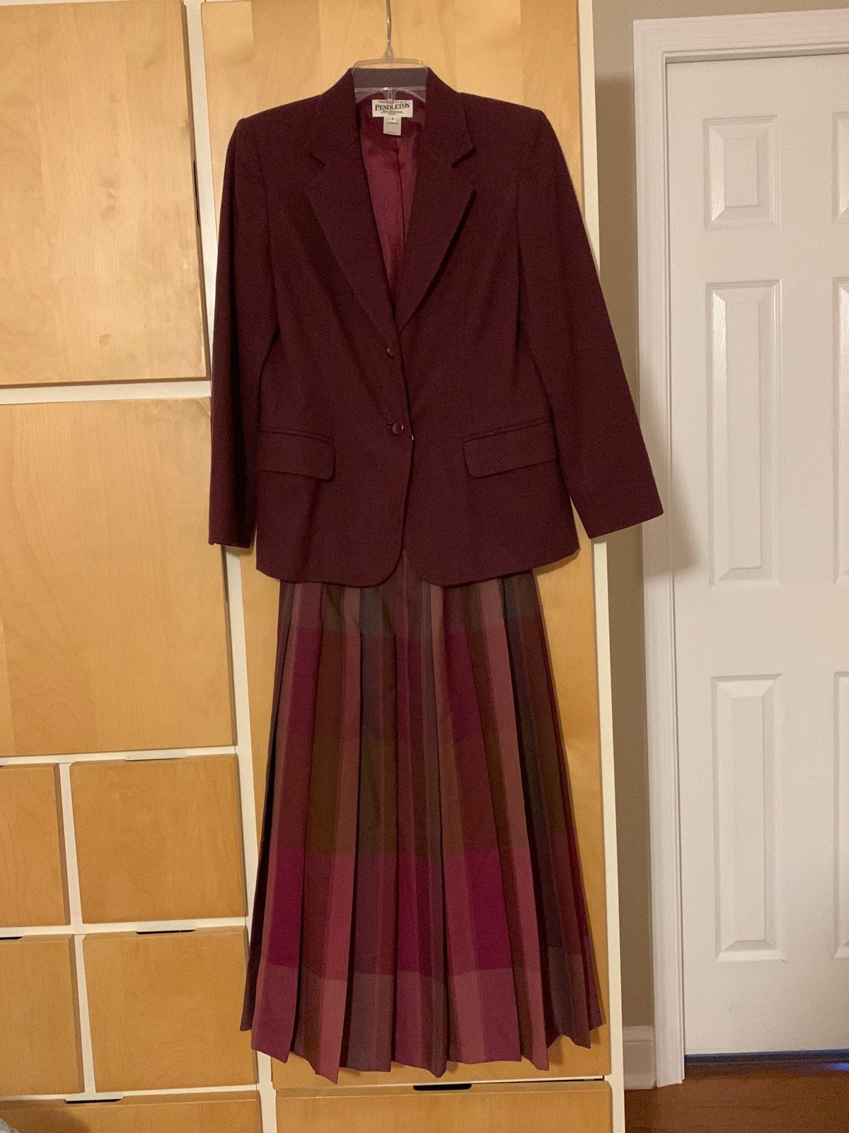 Pendleton Vintage 100% Wool Blazer and Skirt Suit