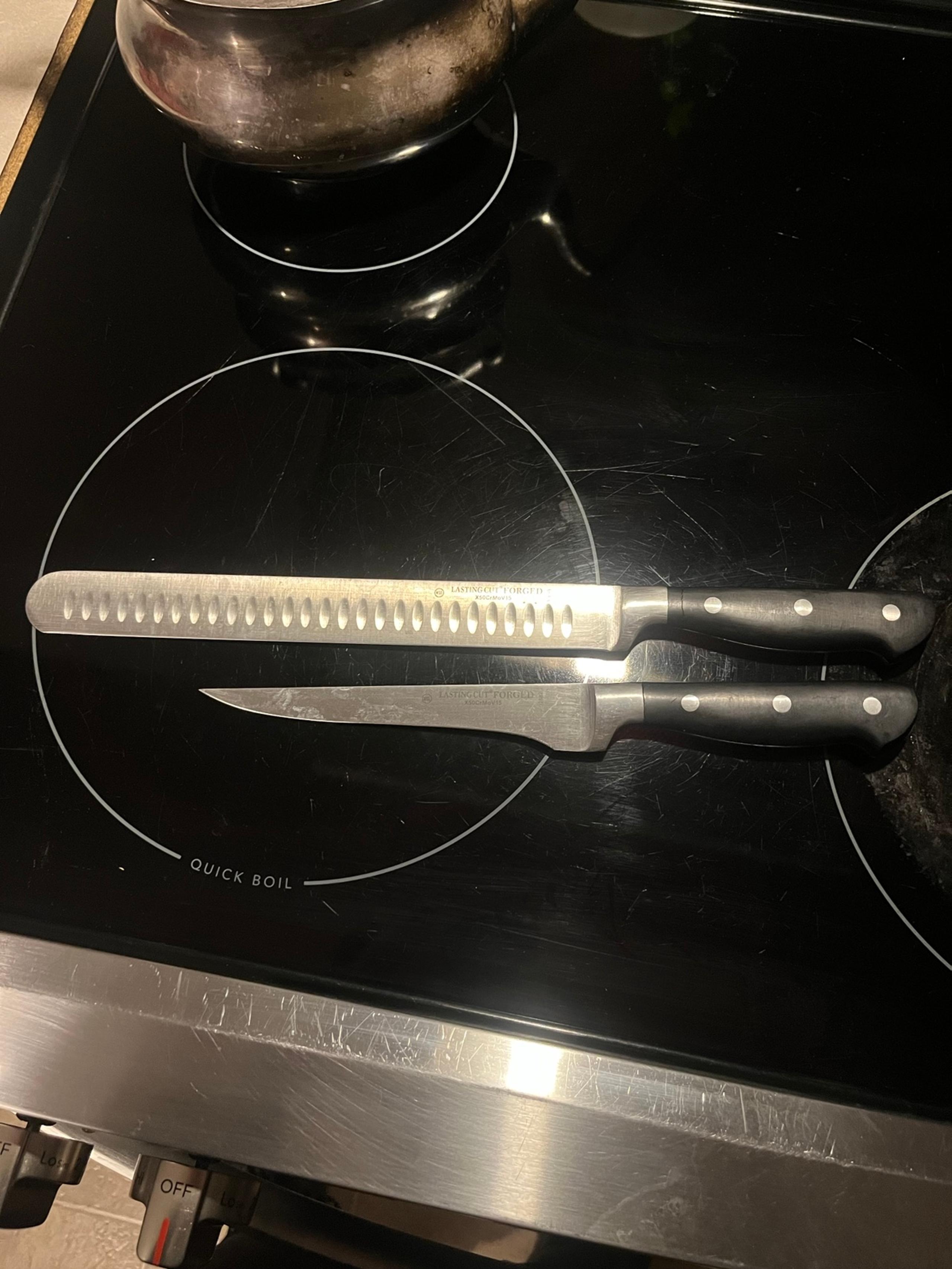 Lasting Cut Forged Set of 2 Butchering Knives