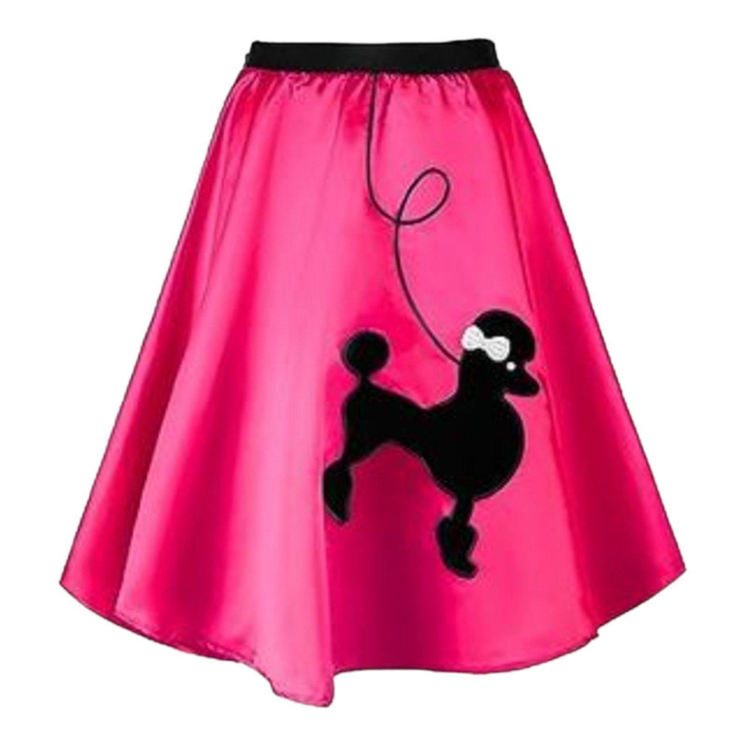 Pink costume poodle skirt