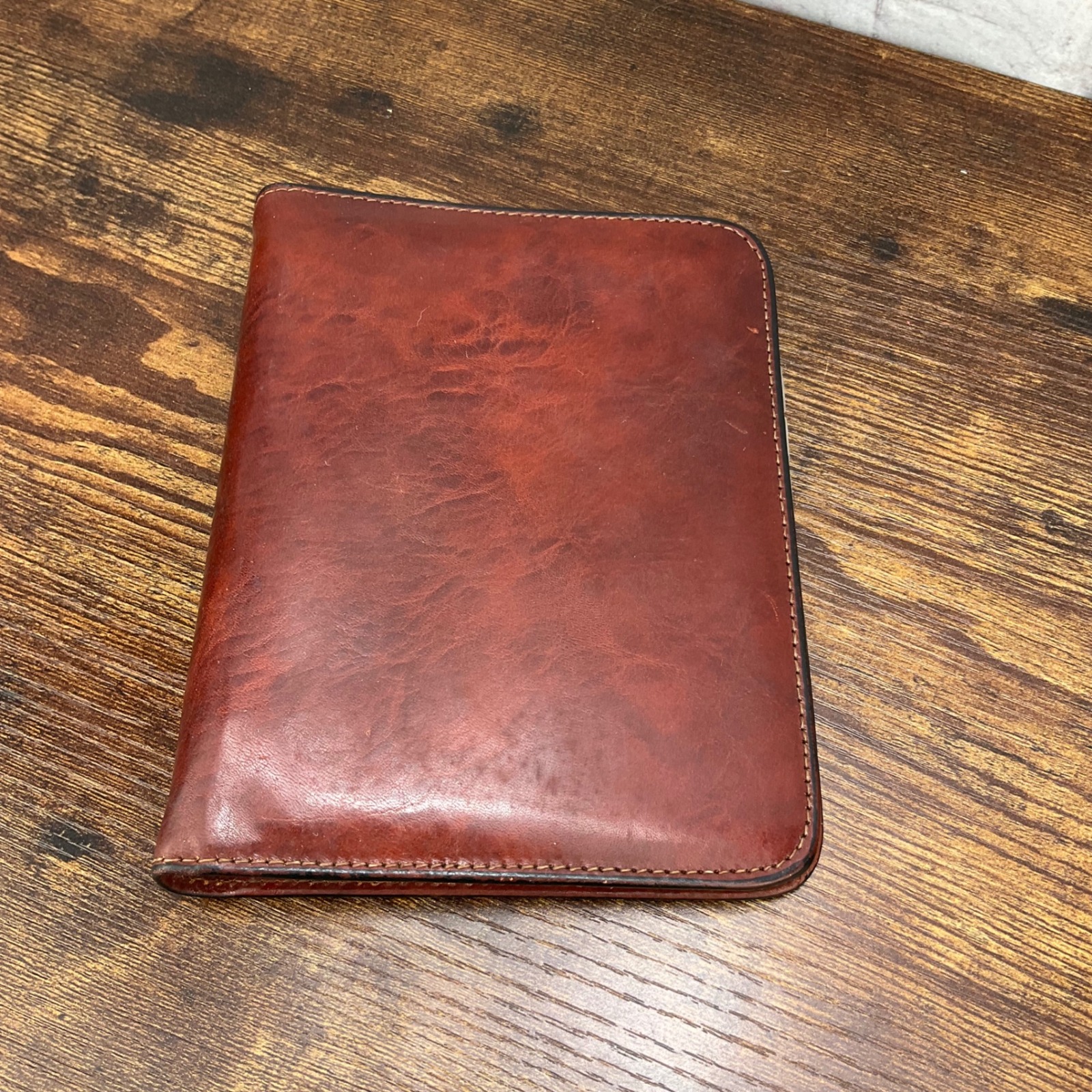Bosca vintage Leather Agenda Planner Organizer Refillable Binder Address Book