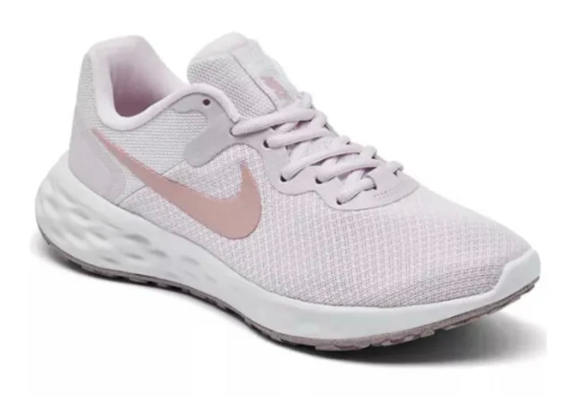 Women Nike Revolution 6 NN Running Shoes Light Violet/Champagne White DC3729 500