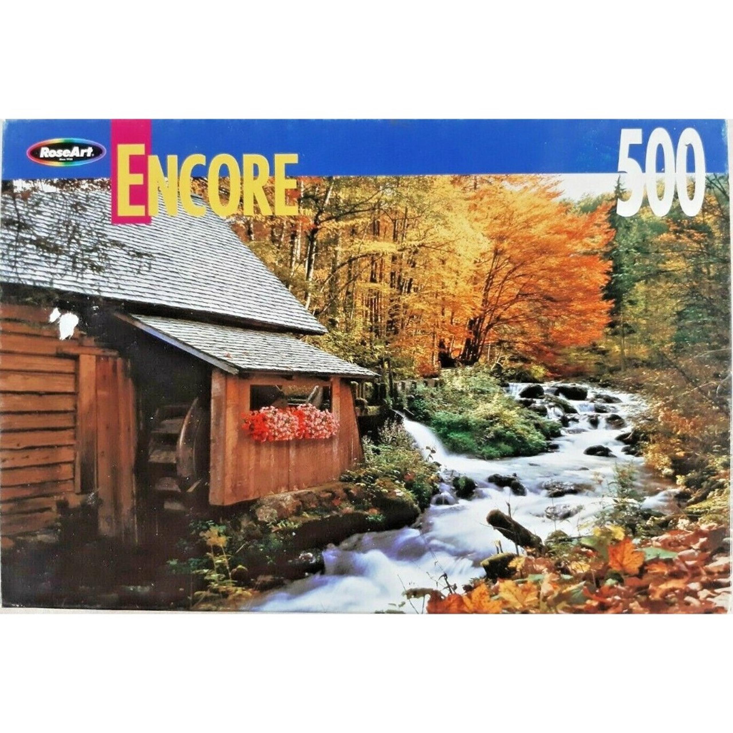 Waterwheel 500 Piece Jigsaw Puzzle 2002 Roseart Encore