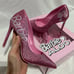 Aldo x Barbie Malibu Pink Satin Rhinestone Pumps New Woman’s 6