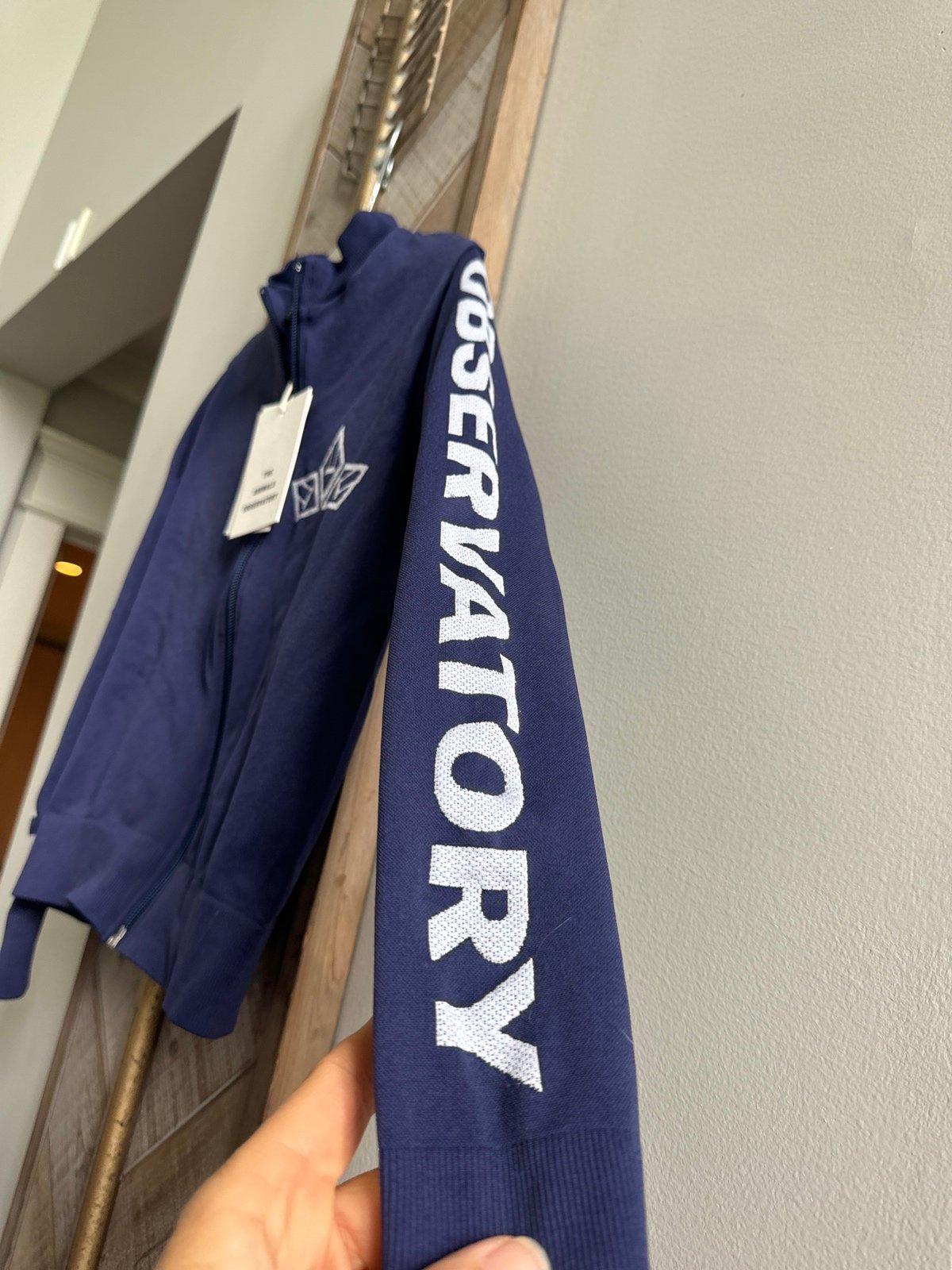 The Animals Observatory zip up athletic jacket logo TAO 4/6