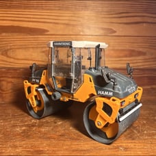 HERPA HO Scale HAMM DV90 Asphalt Roller Compactor RoadConstruction 1/24ish Scale