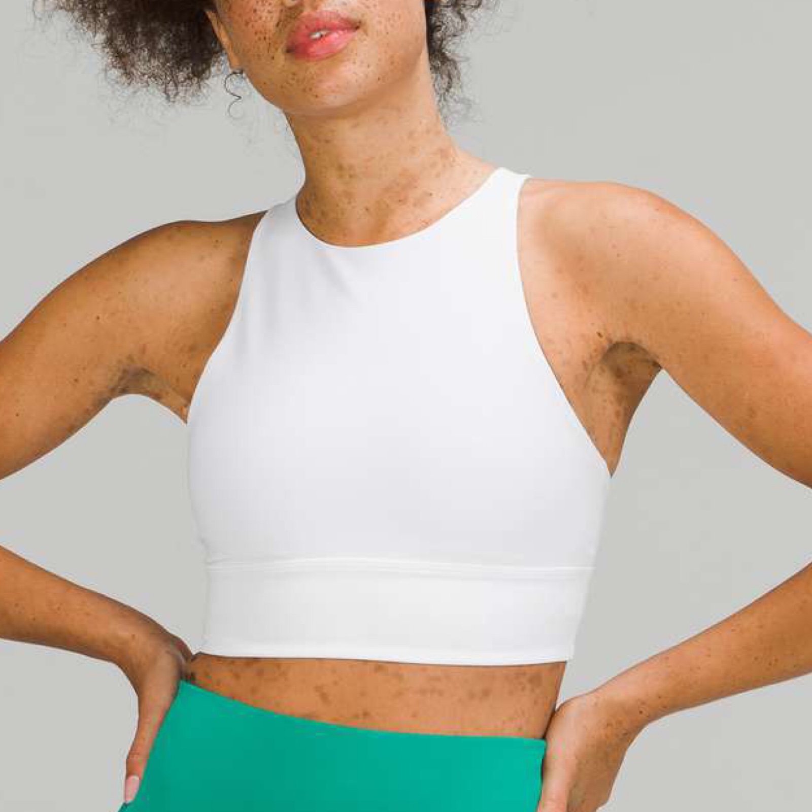 Lululemon Energy Bra High-Neck Longline Tough *Medium Support, B–D Cups White 4